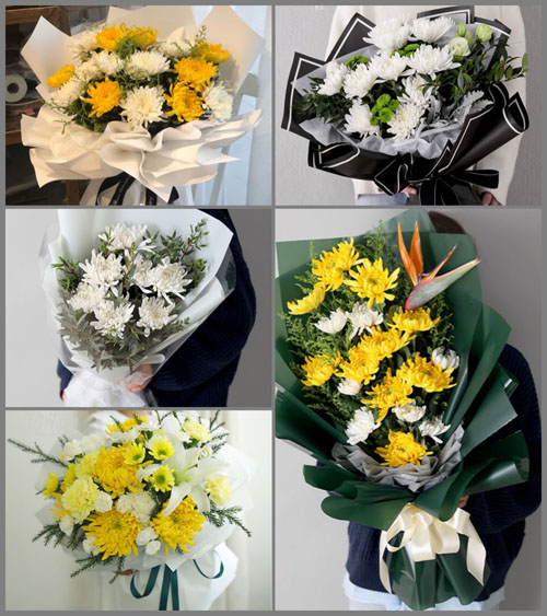 山东莱芜莱城区羊里镇辛兴东北村白事花束代送